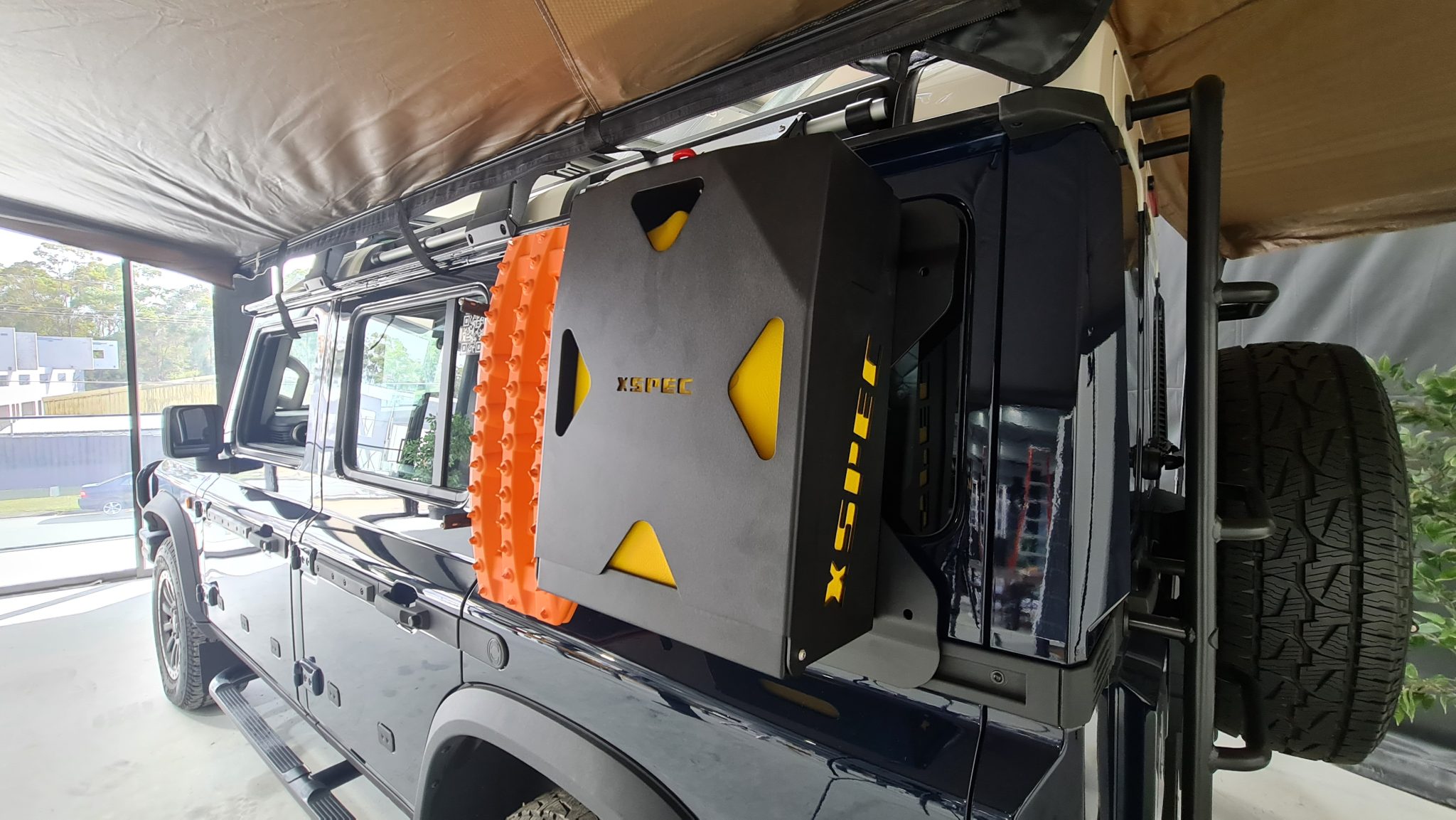 XSPEC 20L Lockable Jerry Can Holder Expedition HQ