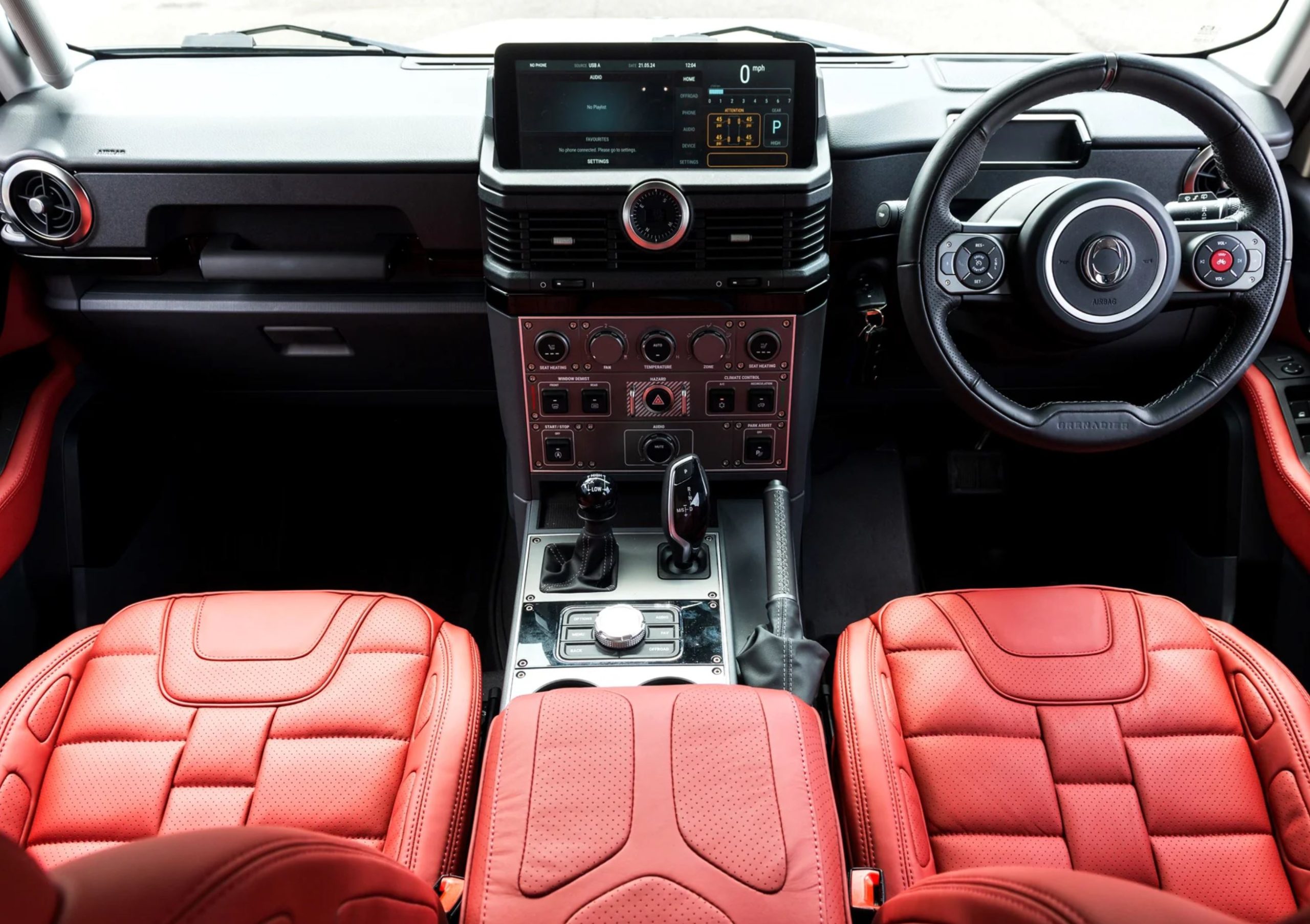 Ineos Grenadier (2023–present) Comfort Leather Interior – Vermilion Australia Expedition Hq 3