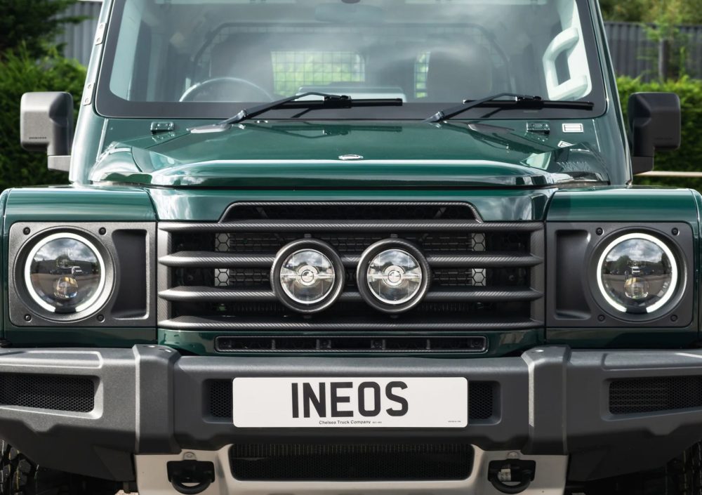 Ineos Grenadier Carbon Fibre Dakar Lamp Grille Chelsea Truck Co Australia Expedition Hq 1
