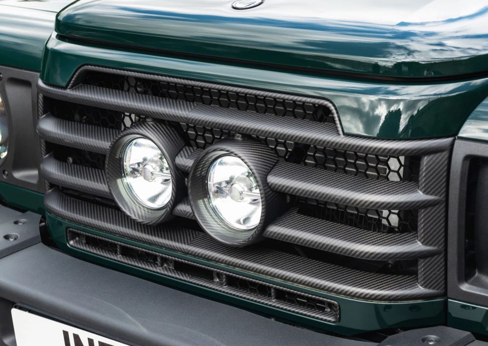 Ineos Grenadier Carbon Fibre Dakar Lamp Grille Chelsea Truck Co Australia Expedition Hq 4