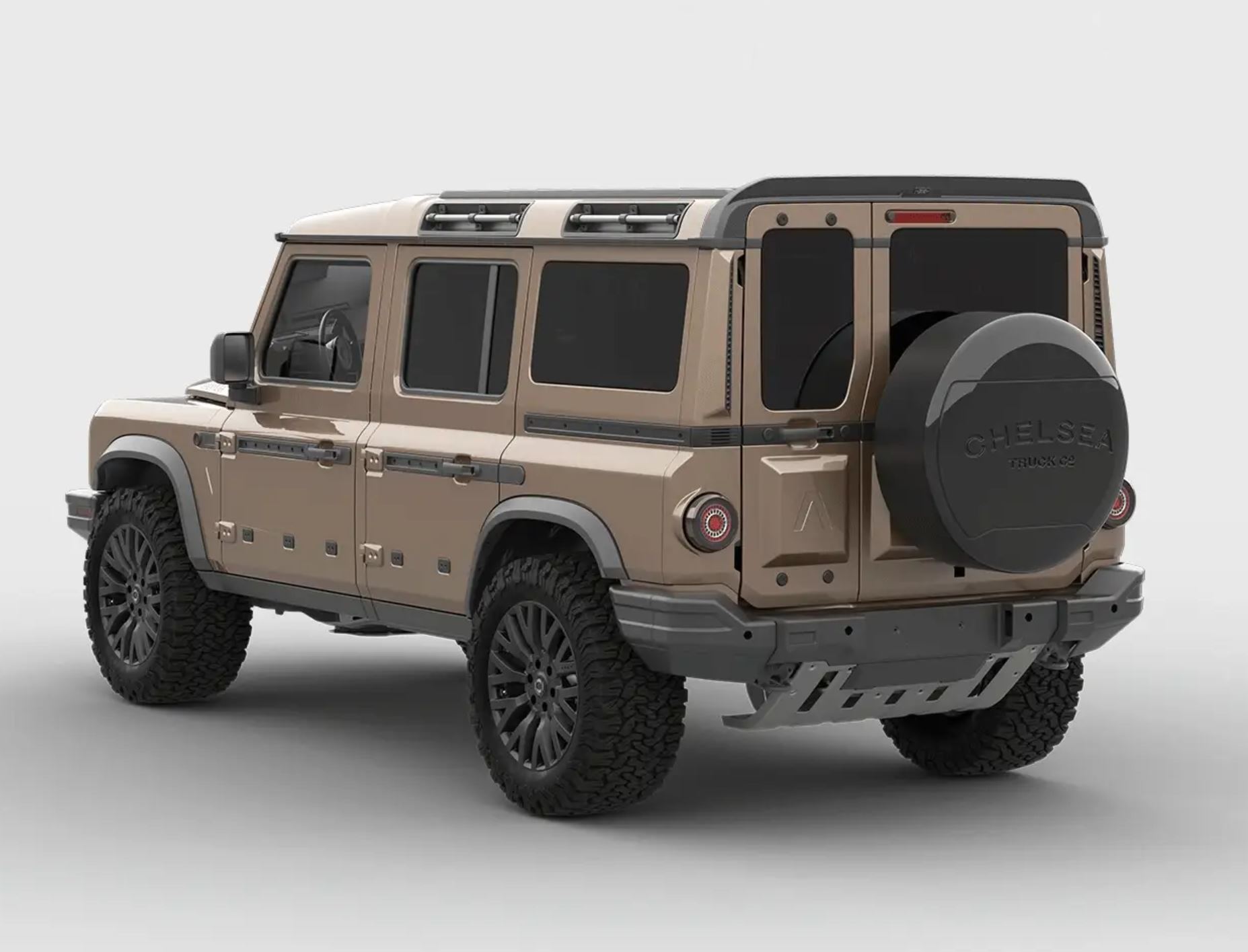 Ineos Grenadier (2023 Present) Exposed Carbon Rear Roof Wing (matte) Australia Expedition Hq 1