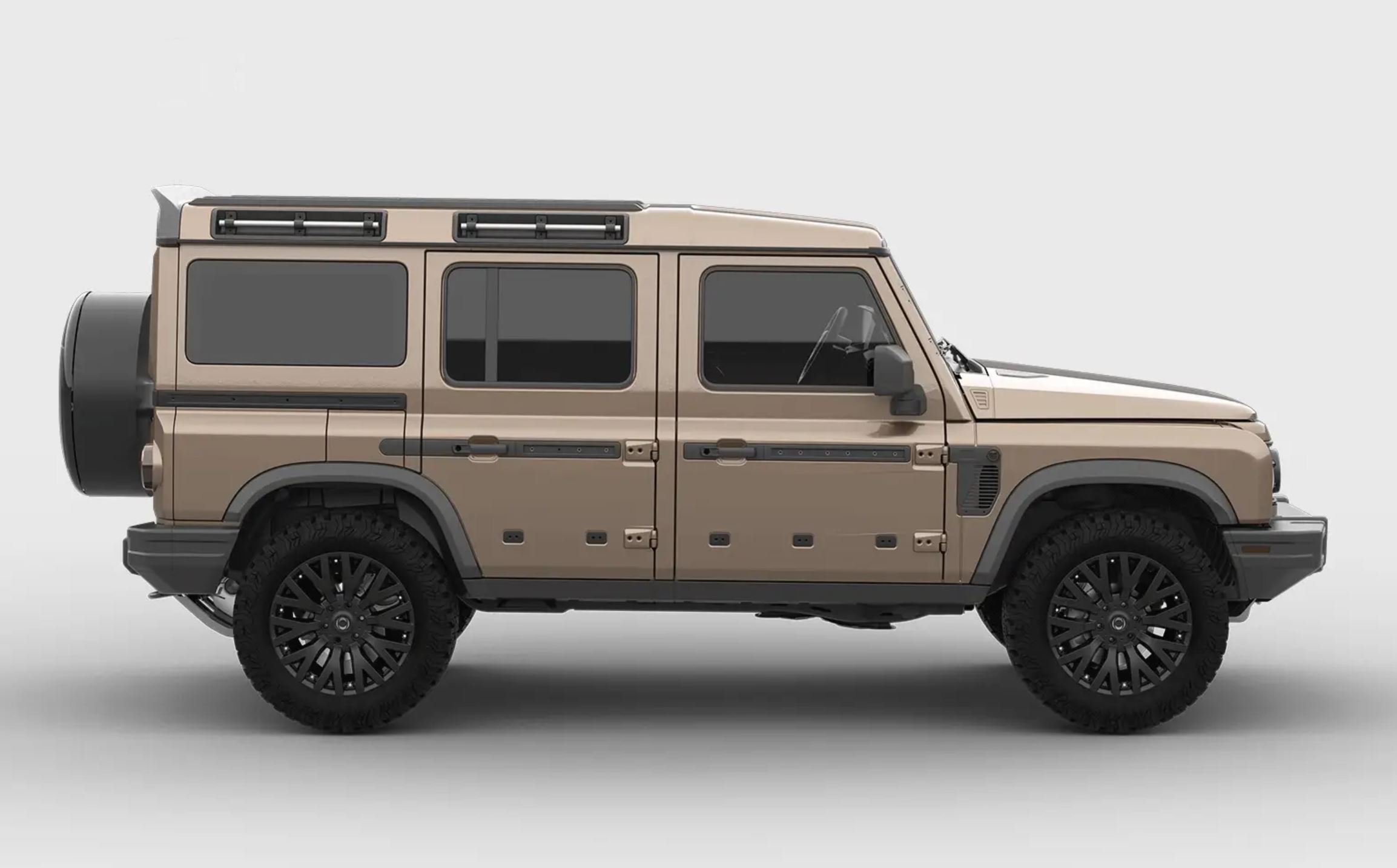 Ineos Grenadier (2023 Present) Exposed Carbon Rear Roof Wing (matte) Australia Expedition Hq 3