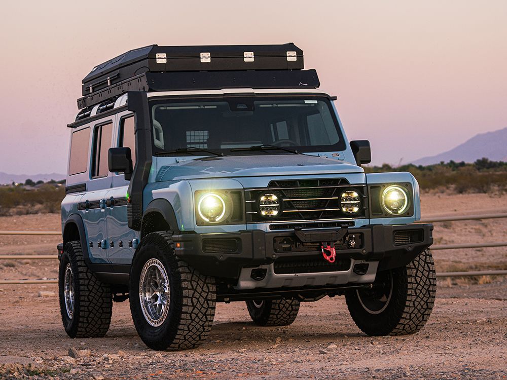 Lazer Lamps Sentinel Elite Grill Kit Ineos Grenadier Spotlights Australia Expedition Hq 1