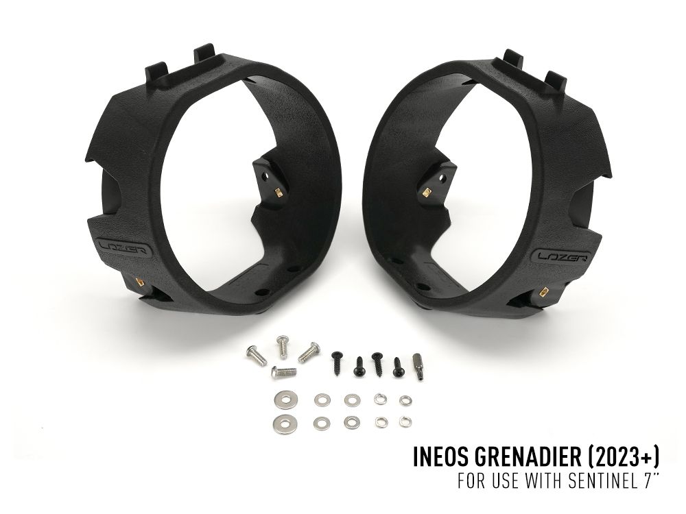 Lazer Lamps Sentinel Elite Grill Kit Ineos Grenadier Spotlights Australia Expedition Hq 2