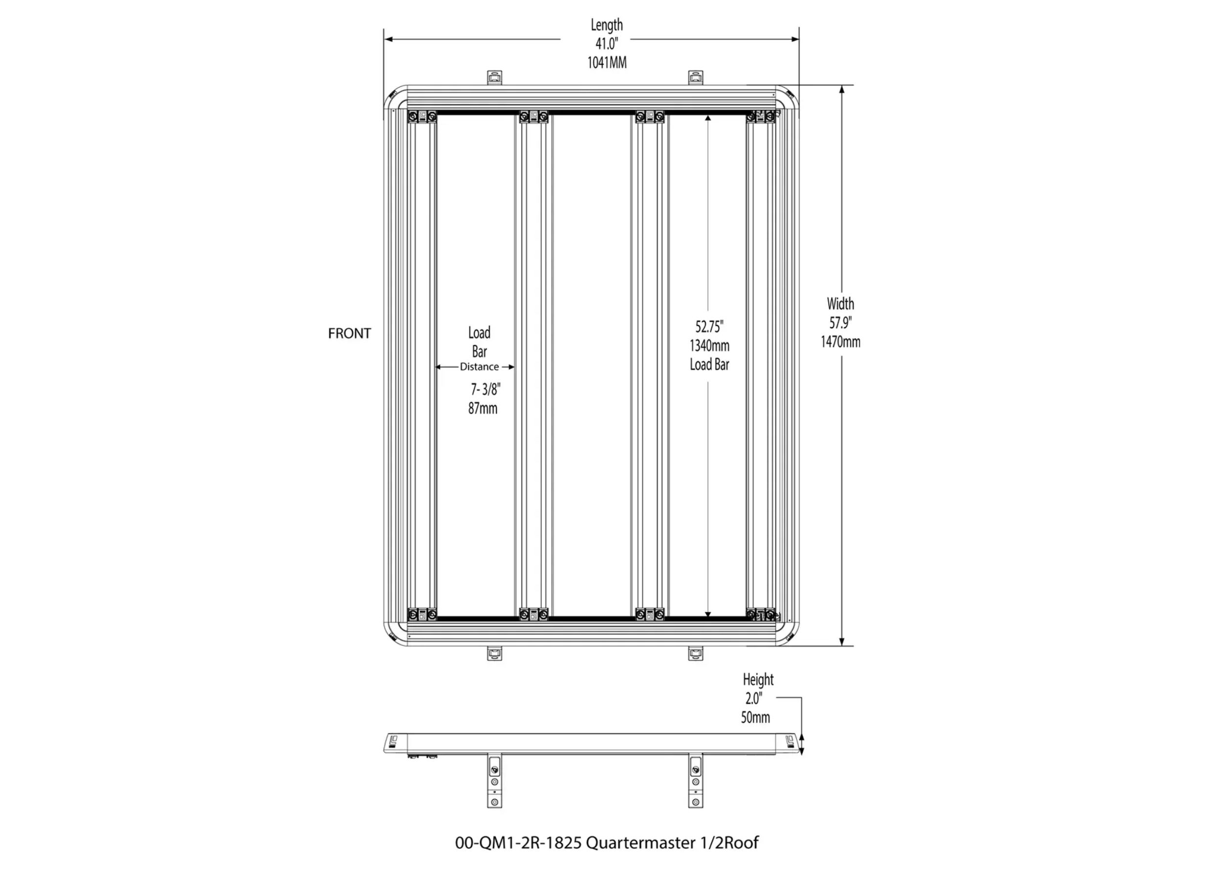 Leitner Ineos Quartermaster Acs Roof Half Rack 2024+ Australia Expedition Hq 7