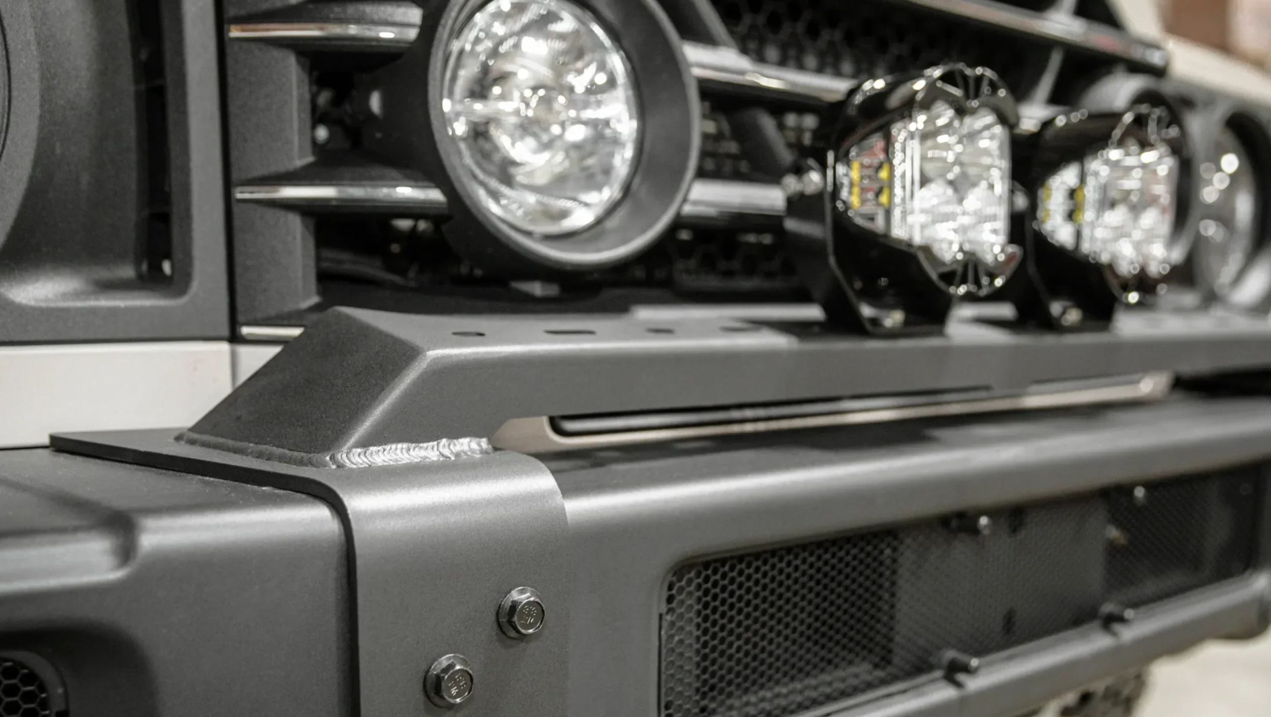 Leitner Ineos Grenadier Front Bumper Light Bar Spotlights Australia Expedition Hq 3