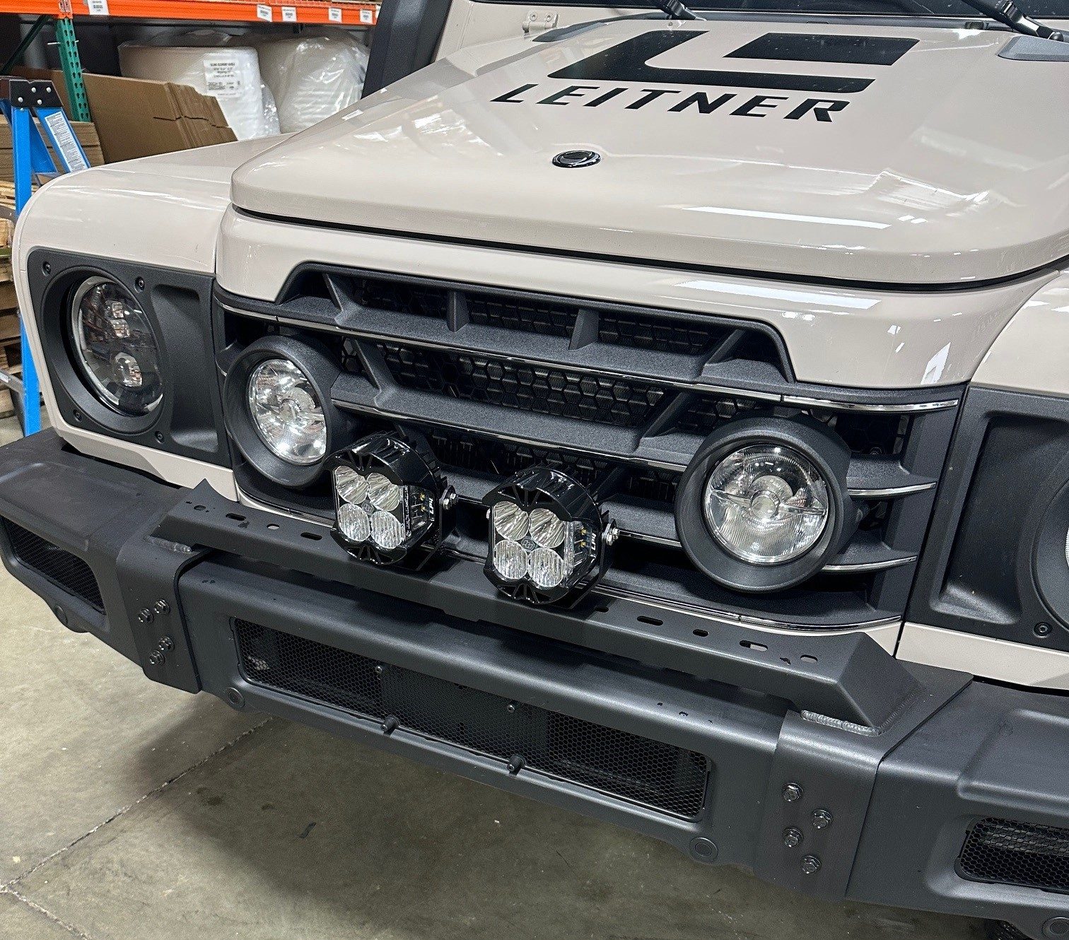 Leitner Ineos Grenadier Front Bumper Light Bar Spotlights Australia Expedition Hq 5
