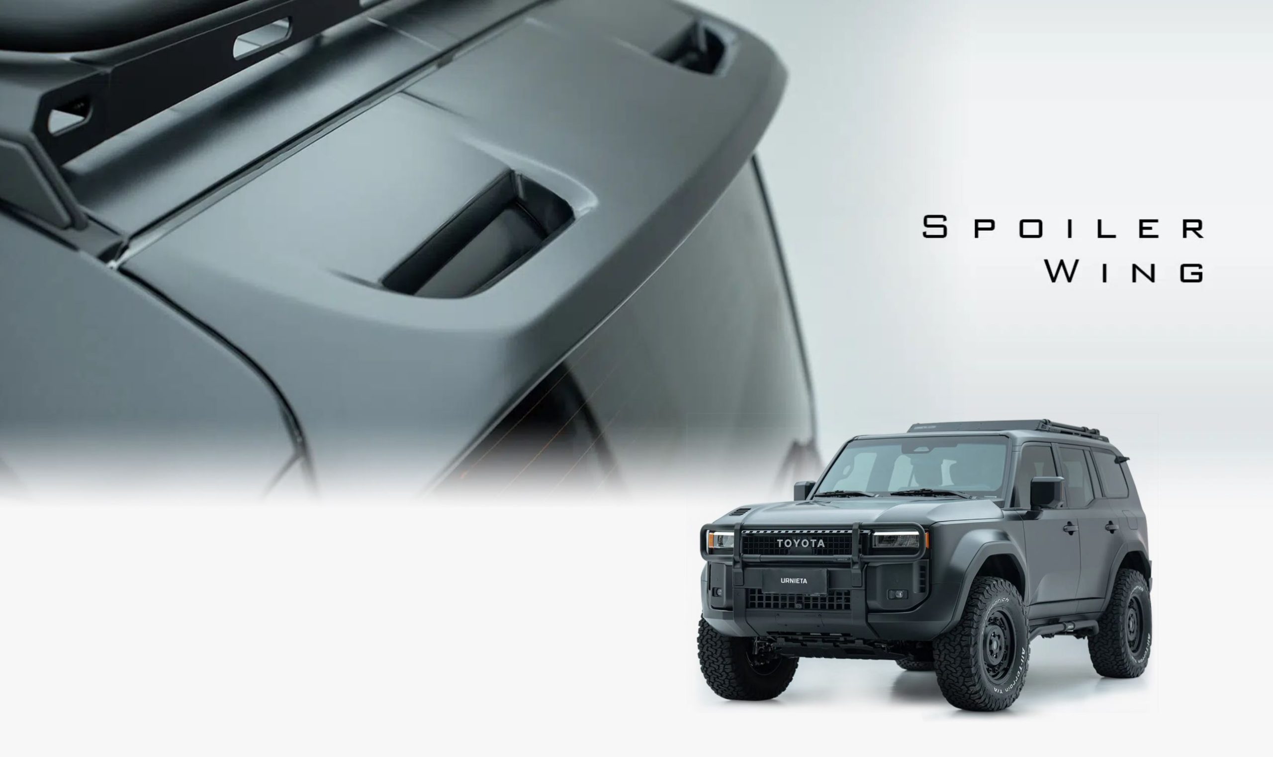 Urnieta Rear Spoiler Wing, Toyota Landcruiser Lc250 Prado 4x4 Accessories Australia 1