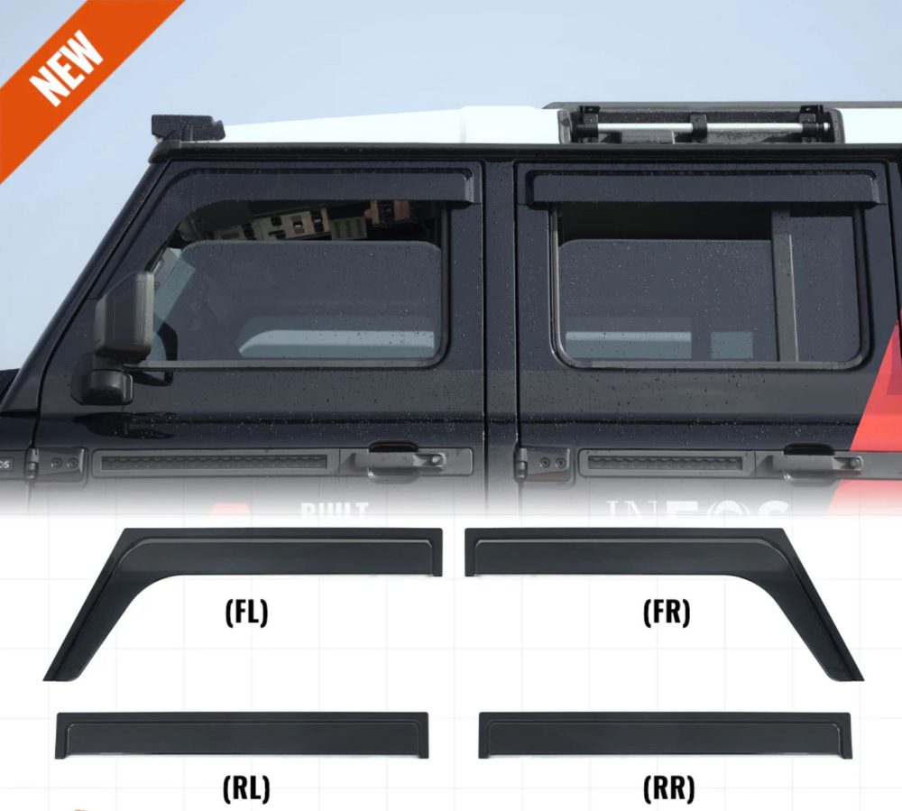 Ineos Grenadier Window Weathershields Wind Deflectors Expedition Hq Australia 1