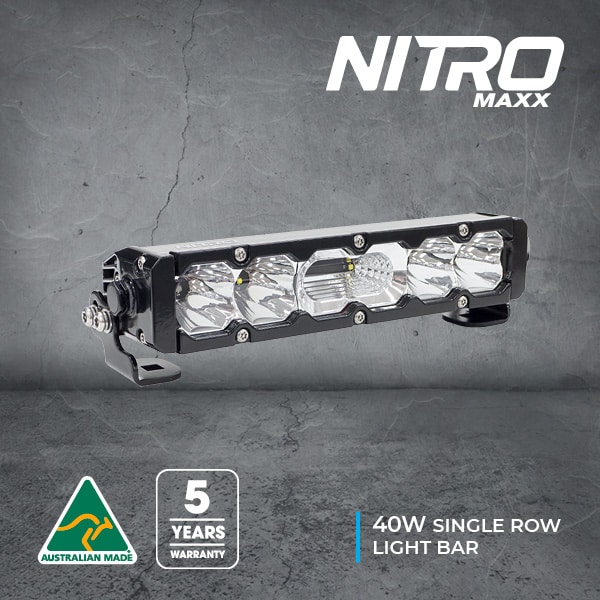 Nitro Maxx 40w 10″ Single Row Light Bar
