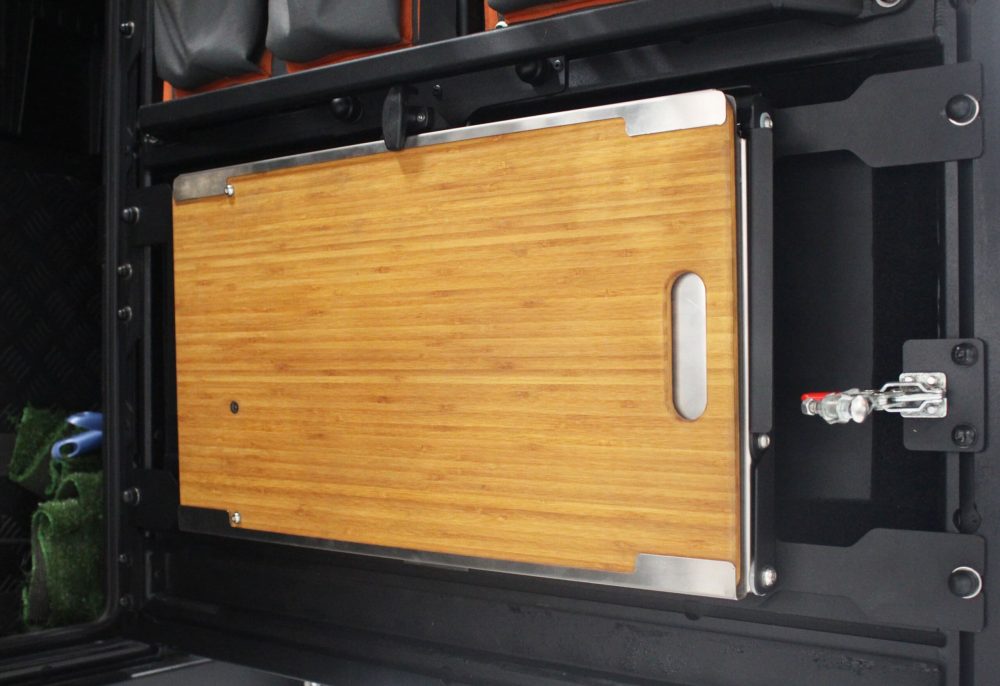 Rear Door Drop Down Table 4 Alu Cab Rear Door Drop Down Table Ineos Grenadier 4x4 Australia 2