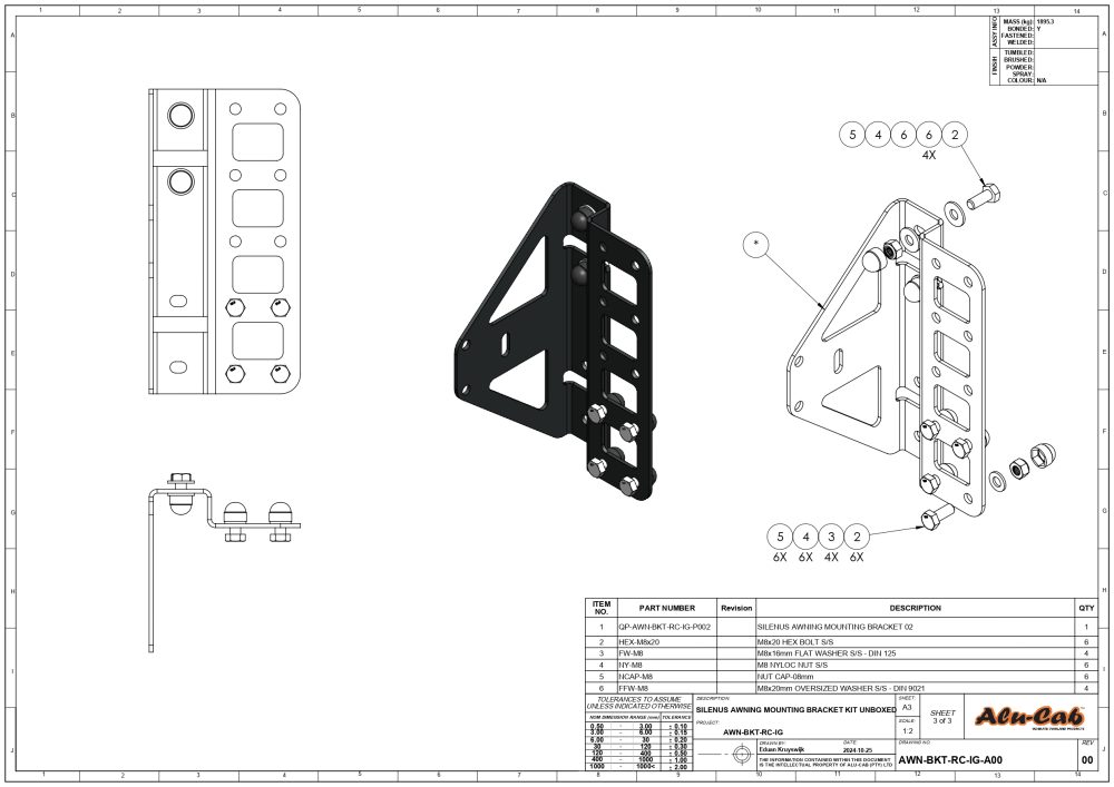 Shadow Awning Bracket Silenus Alu Cab 270 Degree Awning Bracket 4x4 Australia 2