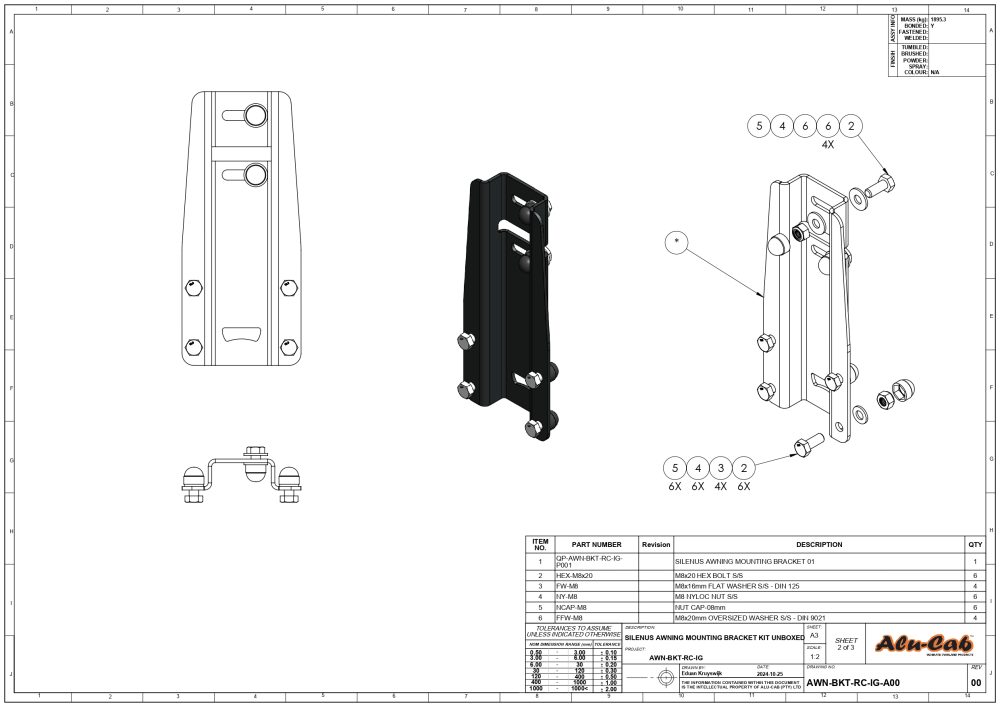Shadow Awning Bracket Silenus Alu Cab 270 Degree Awning Bracket 4x4 Australia 3