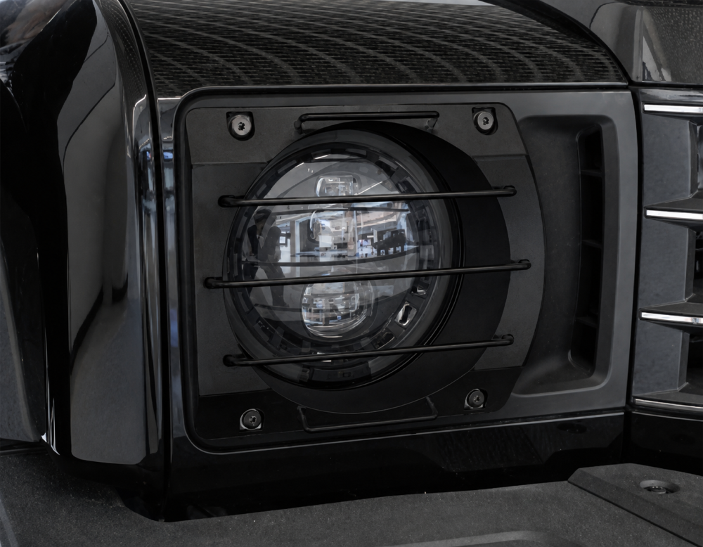 Ineos Grenadier Headlight Protection Covers Black Alloy Australia 1