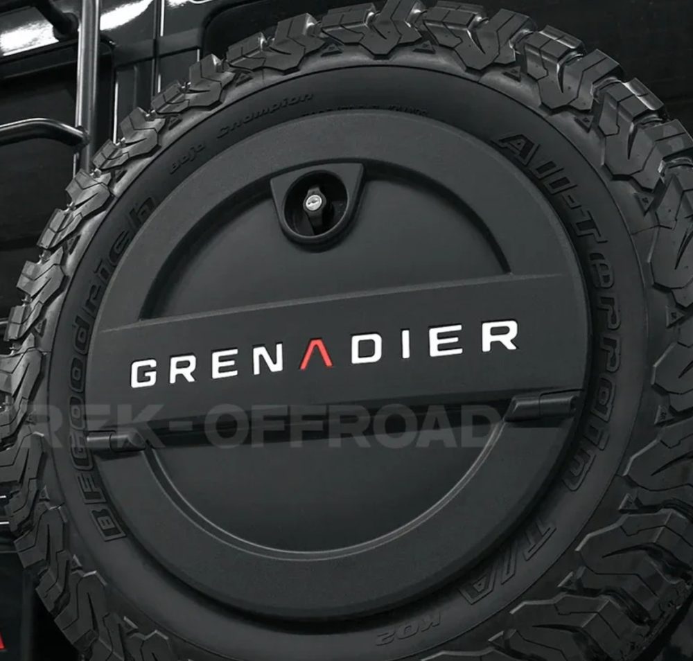 Sapingr040 4 Ineos Greanadier Spare Wheel Cover Stickers White Red Australia 1